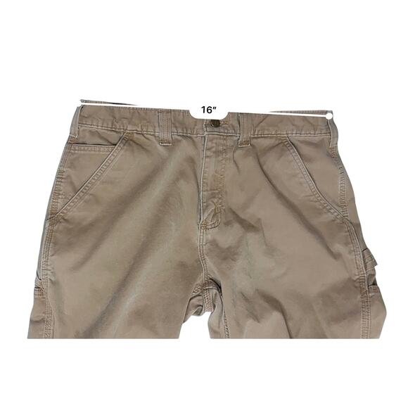 Carhartt B324 Relaxed Fit Carpenter Khaki Work Pants 36x30 Twill Utility Canvas - Picture 4 of 10